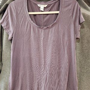 Purple Scoop Neck Athleta T-shirt Small